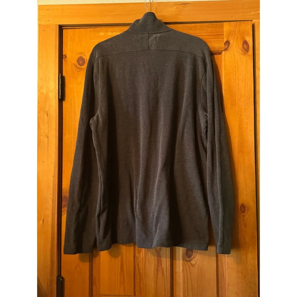Banana Republic X Polartec Half Zip Pullover Mens XL Charcoal Gray Fleece 878042